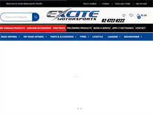 Tablet Screenshot of excitemotorsports.com.au